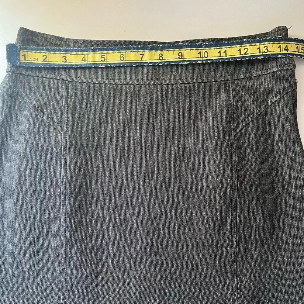 NWT Banana Republic Textured A-Line Mini Skirt Business Casual Grey 2 Small XS